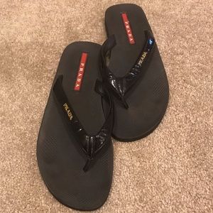 Prada thong sandals